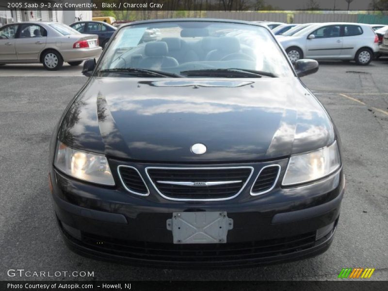 Black / Charcoal Gray 2005 Saab 9-3 Arc Convertible