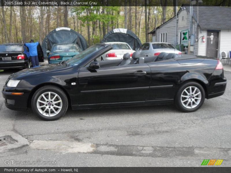 Black / Charcoal Gray 2005 Saab 9-3 Arc Convertible