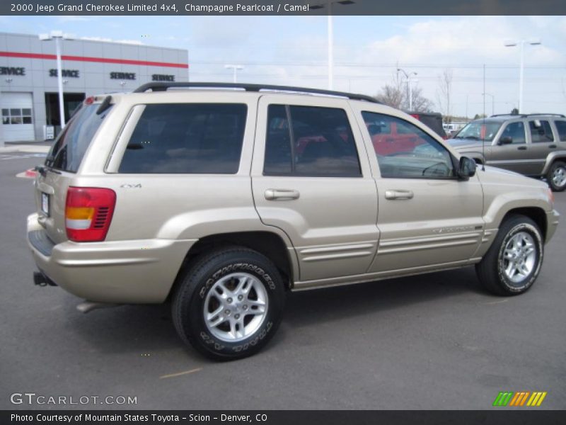 Champagne Pearlcoat / Camel 2000 Jeep Grand Cherokee Limited 4x4
