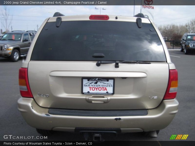 Champagne Pearlcoat / Camel 2000 Jeep Grand Cherokee Limited 4x4
