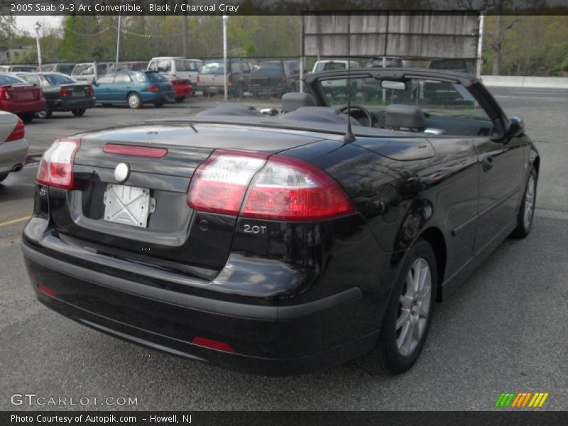 Black / Charcoal Gray 2005 Saab 9-3 Arc Convertible