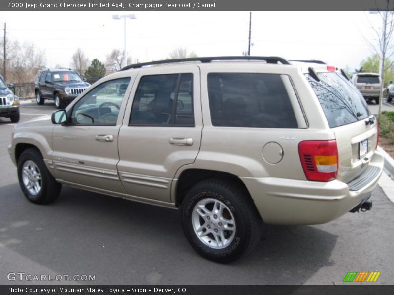 Champagne Pearlcoat / Camel 2000 Jeep Grand Cherokee Limited 4x4
