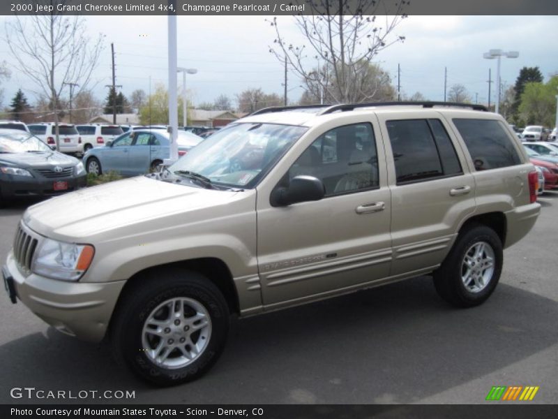 Champagne Pearlcoat / Camel 2000 Jeep Grand Cherokee Limited 4x4