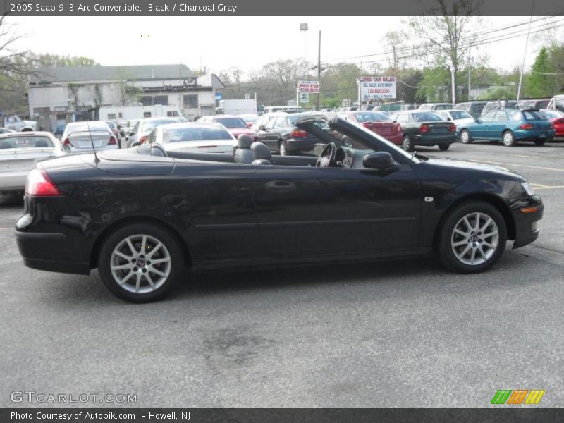 Black / Charcoal Gray 2005 Saab 9-3 Arc Convertible