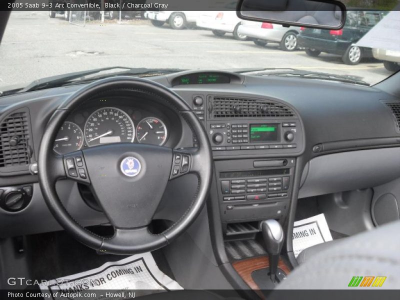Black / Charcoal Gray 2005 Saab 9-3 Arc Convertible
