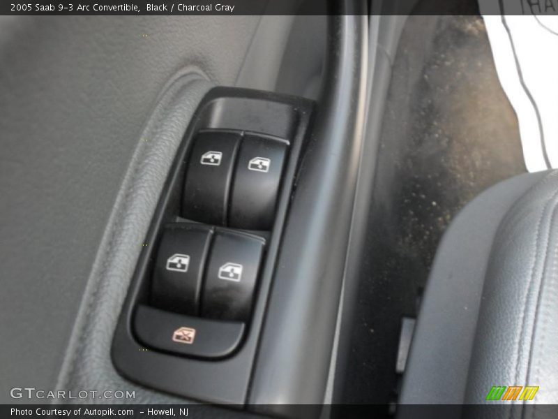 Black / Charcoal Gray 2005 Saab 9-3 Arc Convertible