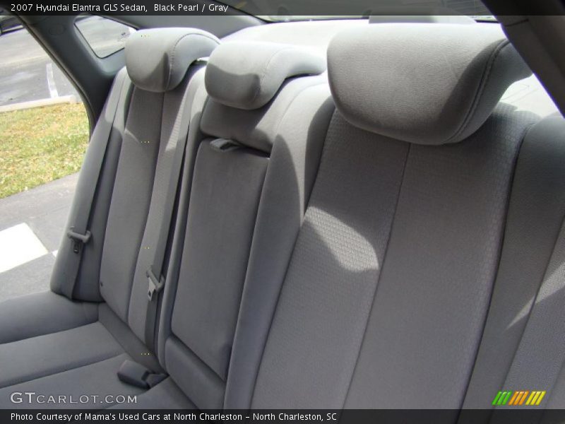 Black Pearl / Gray 2007 Hyundai Elantra GLS Sedan