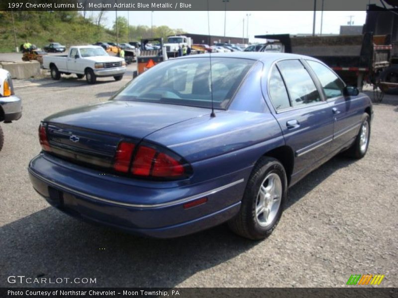 Medium Adriatic Blue Metallic / Blue 1997 Chevrolet Lumina LS