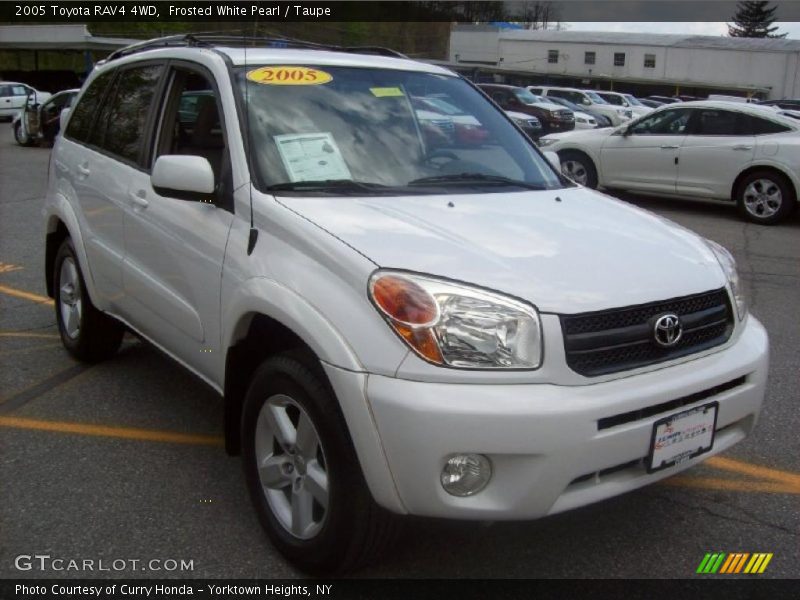 Frosted White Pearl / Taupe 2005 Toyota RAV4 4WD