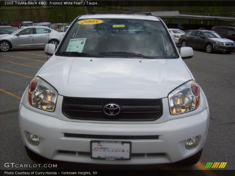 Frosted White Pearl / Taupe 2005 Toyota RAV4 4WD
