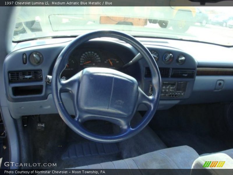 Medium Adriatic Blue Metallic / Blue 1997 Chevrolet Lumina LS