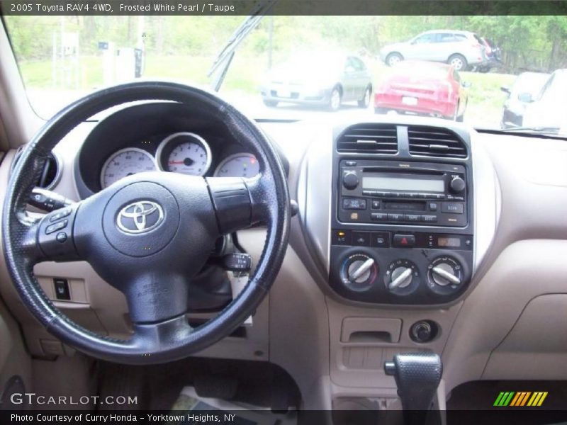 Frosted White Pearl / Taupe 2005 Toyota RAV4 4WD
