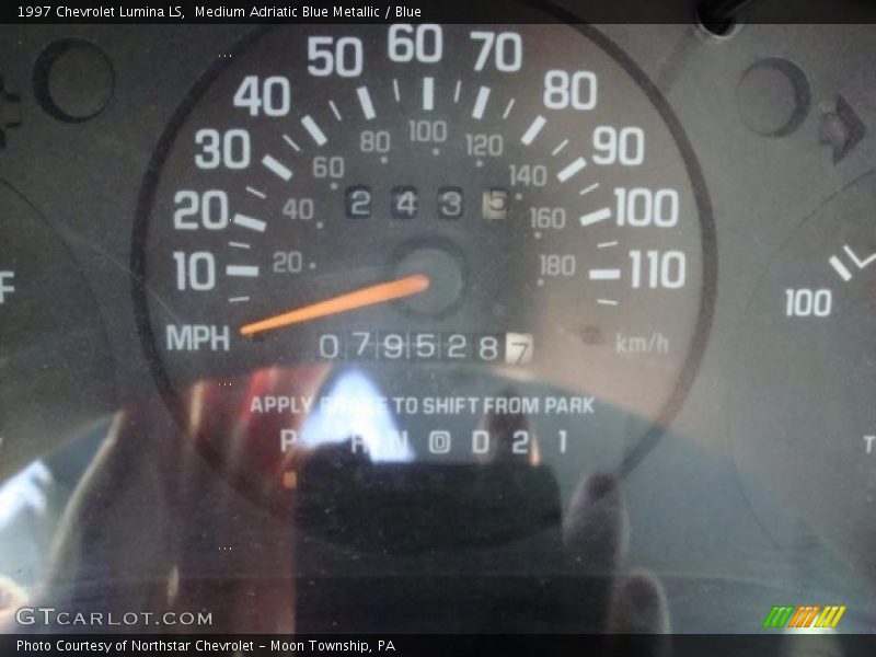 Medium Adriatic Blue Metallic / Blue 1997 Chevrolet Lumina LS