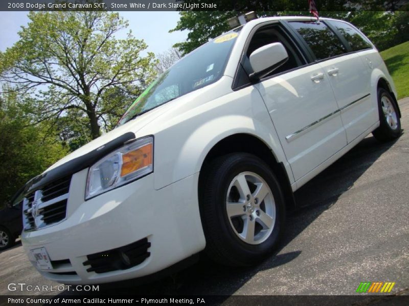 Stone White / Dark Slate/Light Shale 2008 Dodge Grand Caravan SXT