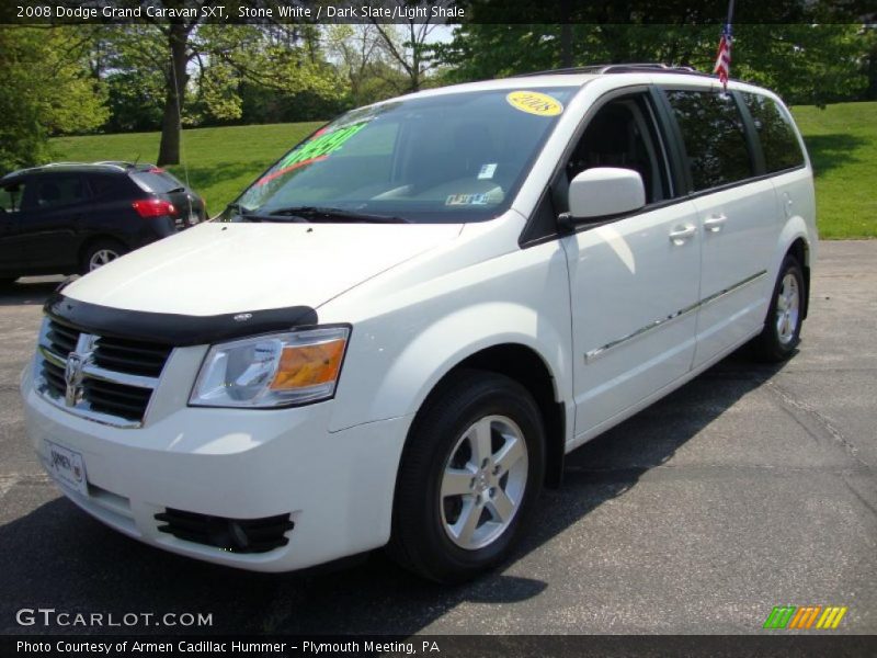 Stone White / Dark Slate/Light Shale 2008 Dodge Grand Caravan SXT