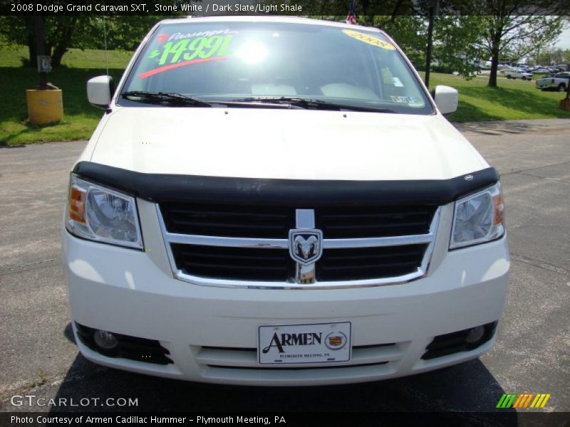Stone White / Dark Slate/Light Shale 2008 Dodge Grand Caravan SXT