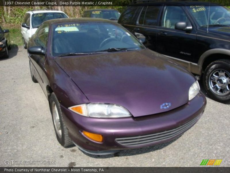 Deep Purple Metallic / Graphite 1997 Chevrolet Cavalier Coupe