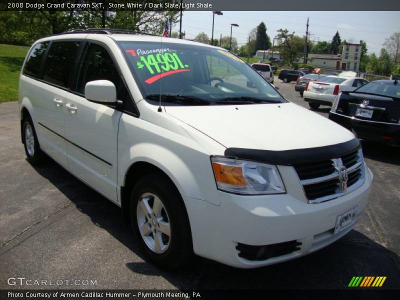 Stone White / Dark Slate/Light Shale 2008 Dodge Grand Caravan SXT