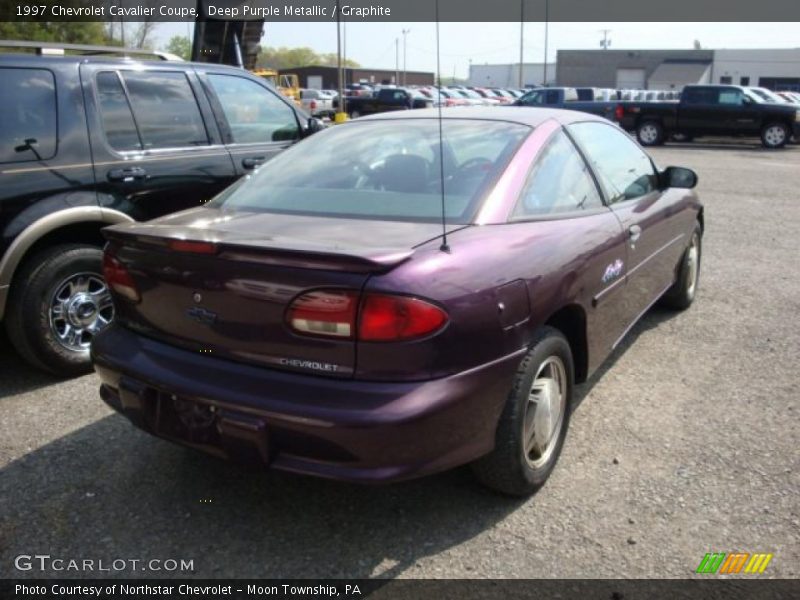 Deep Purple Metallic / Graphite 1997 Chevrolet Cavalier Coupe