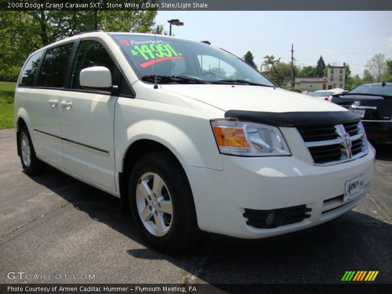 Stone White / Dark Slate/Light Shale 2008 Dodge Grand Caravan SXT