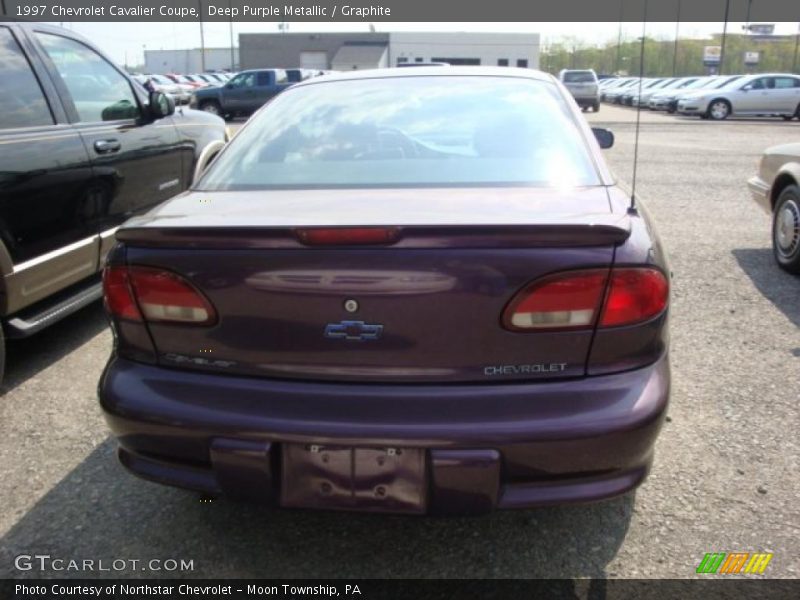 Deep Purple Metallic / Graphite 1997 Chevrolet Cavalier Coupe