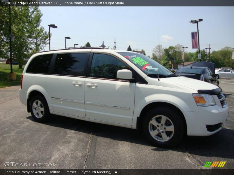 Stone White / Dark Slate/Light Shale 2008 Dodge Grand Caravan SXT