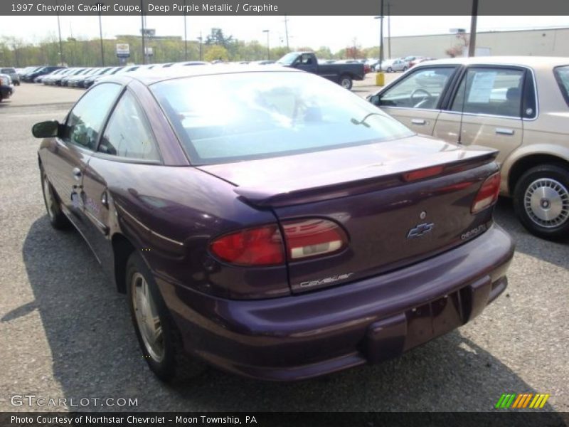 Deep Purple Metallic / Graphite 1997 Chevrolet Cavalier Coupe