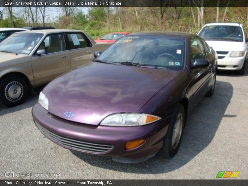 Deep Purple Metallic / Graphite 1997 Chevrolet Cavalier Coupe
