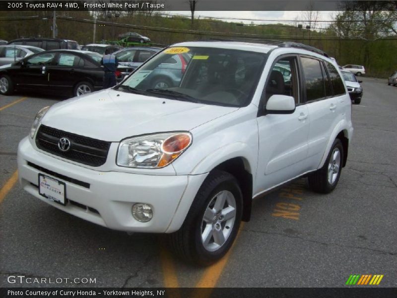 Frosted White Pearl / Taupe 2005 Toyota RAV4 4WD