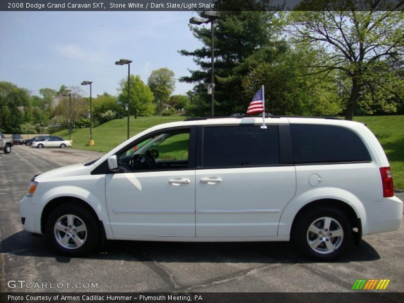 Stone White / Dark Slate/Light Shale 2008 Dodge Grand Caravan SXT