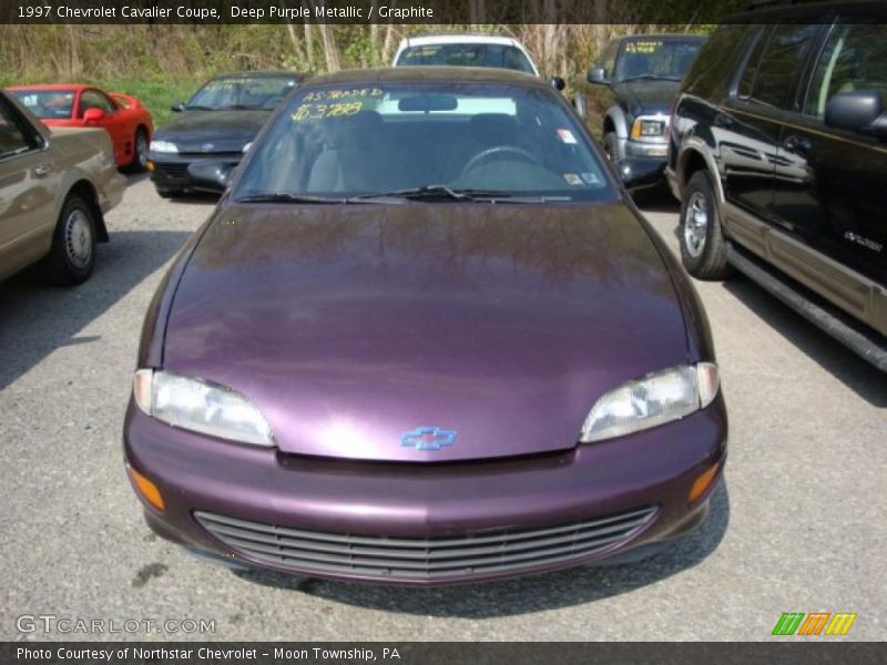 Deep Purple Metallic / Graphite 1997 Chevrolet Cavalier Coupe