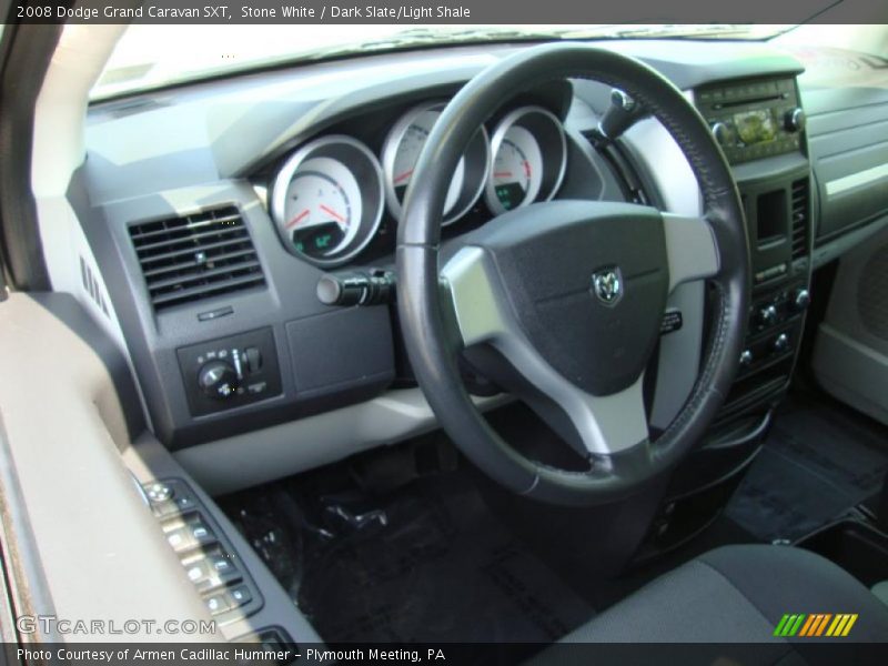 Stone White / Dark Slate/Light Shale 2008 Dodge Grand Caravan SXT