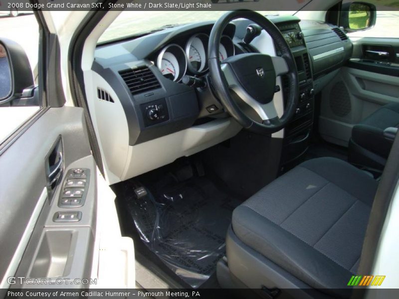 Stone White / Dark Slate/Light Shale 2008 Dodge Grand Caravan SXT