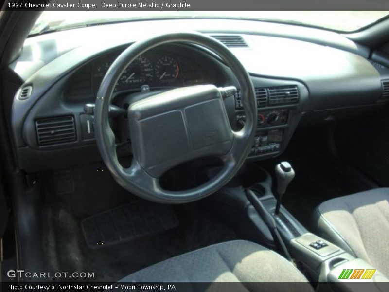 Deep Purple Metallic / Graphite 1997 Chevrolet Cavalier Coupe