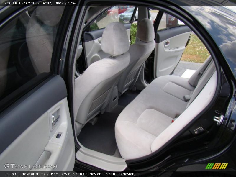 Black / Gray 2008 Kia Spectra EX Sedan