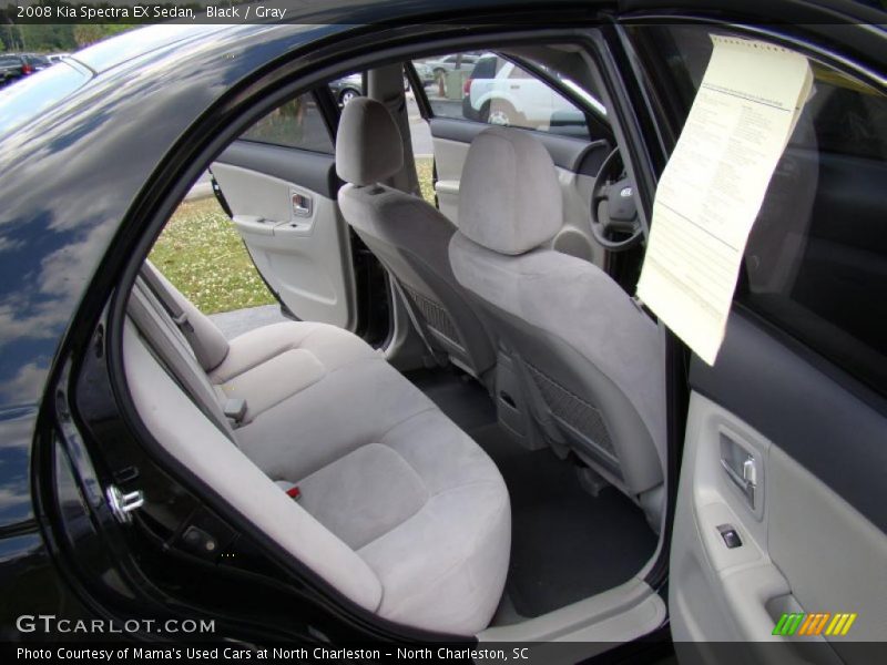 Black / Gray 2008 Kia Spectra EX Sedan