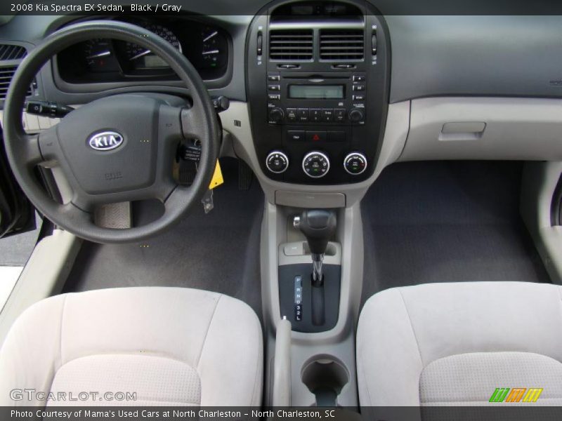 Black / Gray 2008 Kia Spectra EX Sedan