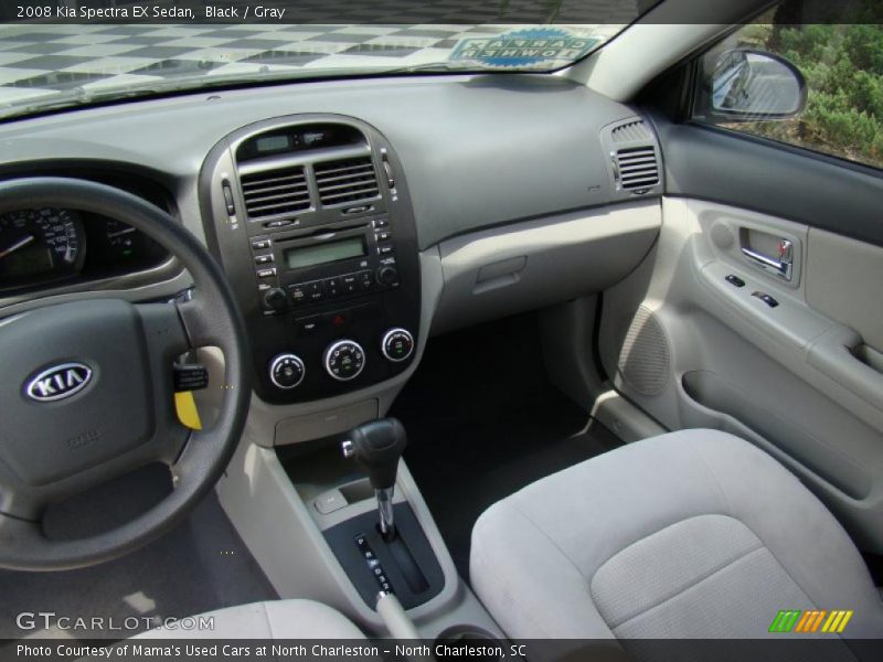 Black / Gray 2008 Kia Spectra EX Sedan