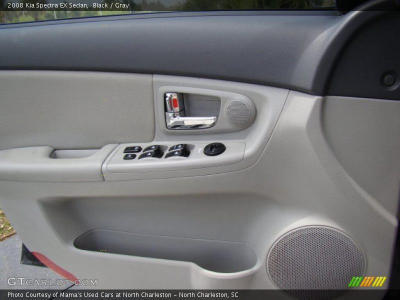 Black / Gray 2008 Kia Spectra EX Sedan