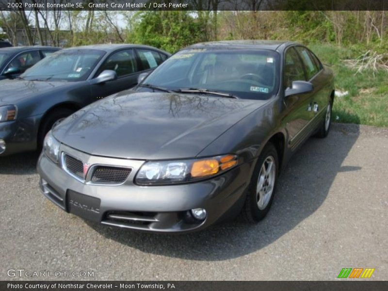 Granite Gray Metallic / Dark Pewter 2002 Pontiac Bonneville SE