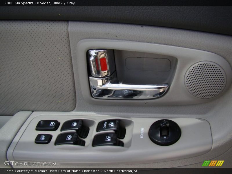 Black / Gray 2008 Kia Spectra EX Sedan