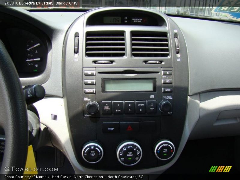 Black / Gray 2008 Kia Spectra EX Sedan