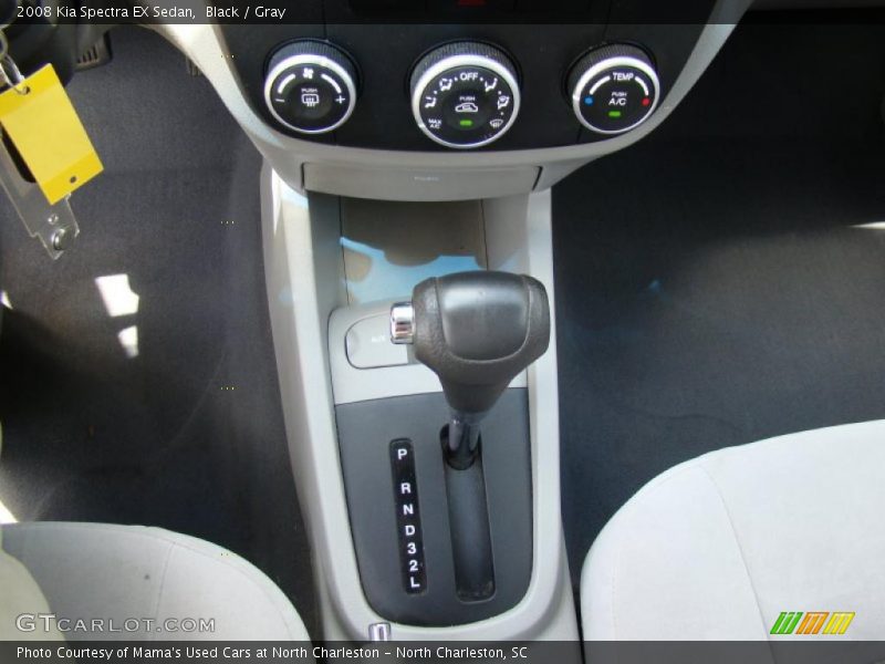 Black / Gray 2008 Kia Spectra EX Sedan