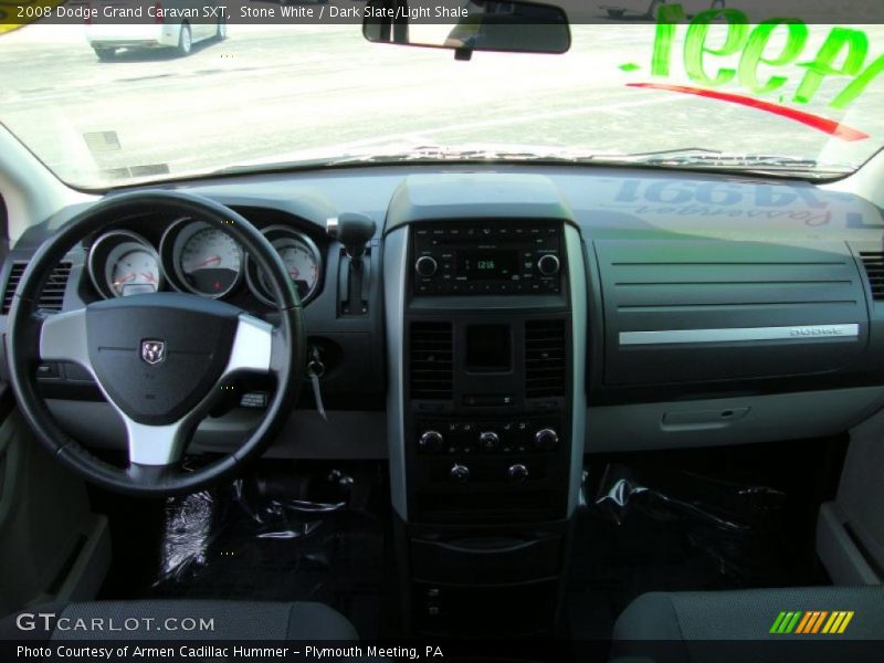 Stone White / Dark Slate/Light Shale 2008 Dodge Grand Caravan SXT