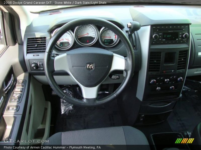 Stone White / Dark Slate/Light Shale 2008 Dodge Grand Caravan SXT