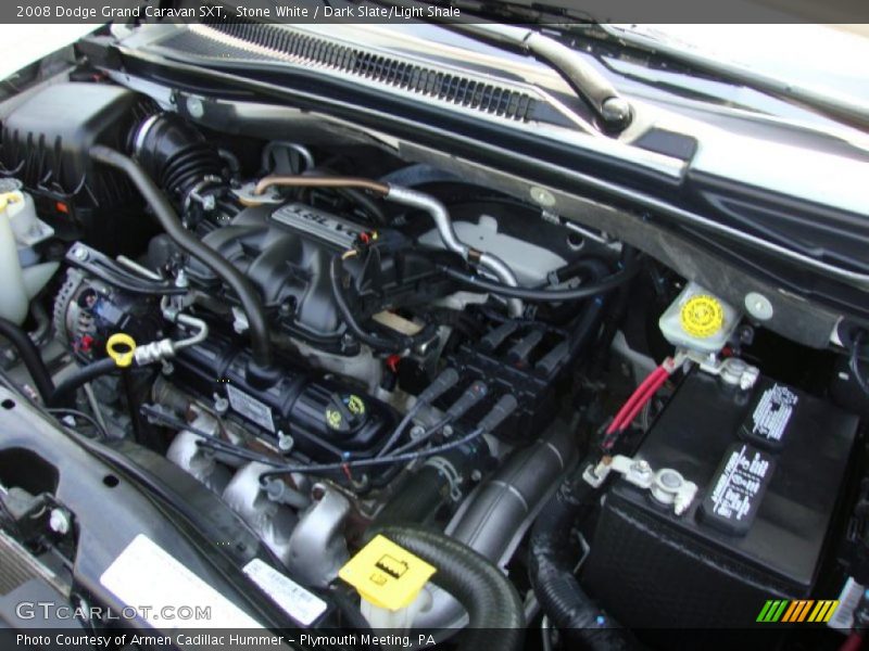 Stone White / Dark Slate/Light Shale 2008 Dodge Grand Caravan SXT