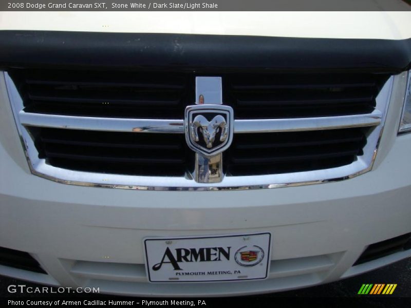 Stone White / Dark Slate/Light Shale 2008 Dodge Grand Caravan SXT