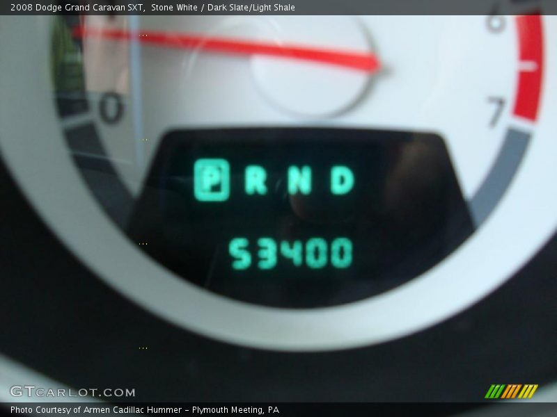 Stone White / Dark Slate/Light Shale 2008 Dodge Grand Caravan SXT