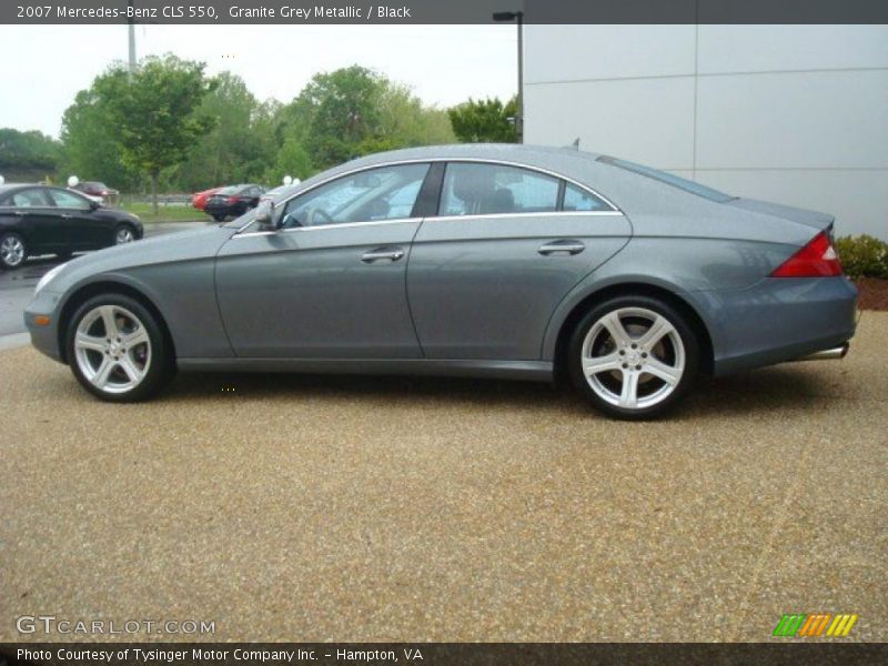 Granite Grey Metallic / Black 2007 Mercedes-Benz CLS 550