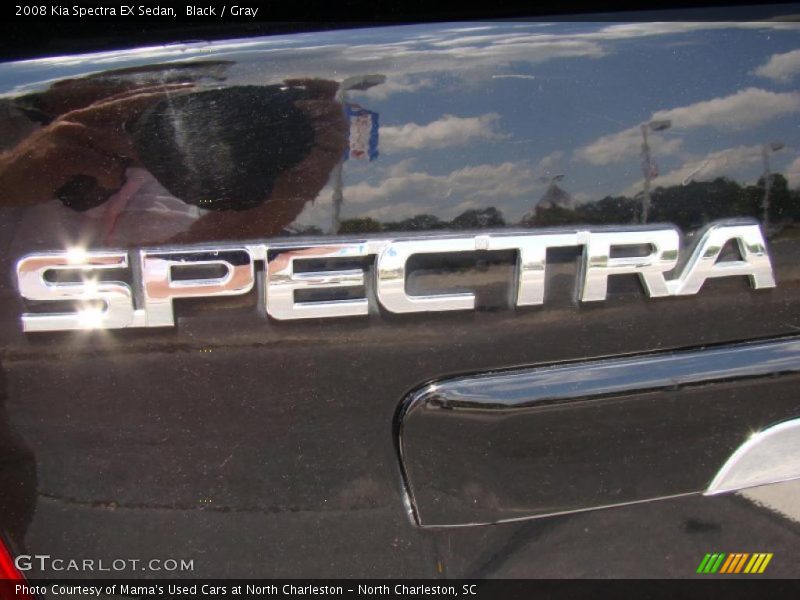 Black / Gray 2008 Kia Spectra EX Sedan